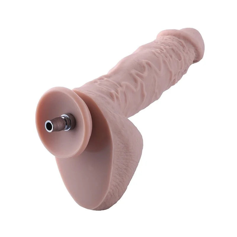 Juguetes Tabú Dildo Grande y Grueso de 25 CM de Largo con QAC Nude