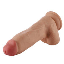 Dildo 3XLR para la Máquina de Sexo Auxfun Básica Beige 20.5 cm Extra Grueso