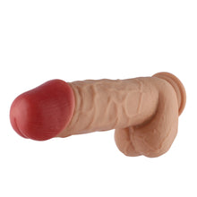 Dildo 3XLR para la Máquina Sexual Auxfun Básica Beige 22 cm Extra Grueso