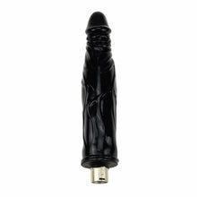 Dildo Negro de 17 CM con Conector 3XLR para Auxfun Basic Sex Machine