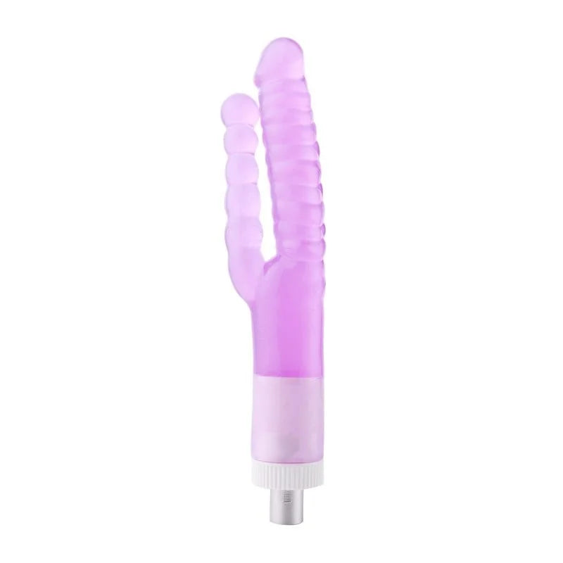 Dildo de doble estriado 3XLR para la máquina de sexo básica Auxfun