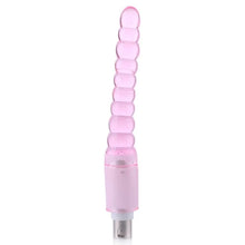 Dildo Anal Estriado Conector 3XLR para Máquina de Sexo Auxfun Básica