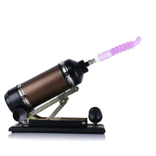 Dildo Anal Estriado con Conector 3XLR para la Máquina de Sexo Básica de Taboo Toys