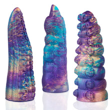 Juego de 3 Fundas para Dedos de Fantasía Galáctica | 13 cm de longitud | Silicona de primera calidad | Texturas únicas |.