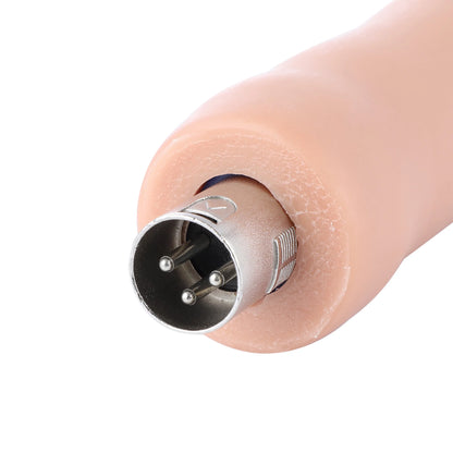 Dildo Flexible 3XLR para Auxfun Basic Sex Machine Beige