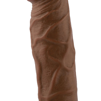 Dildo EZfunLok para máquina de sexo Auxfun Plus Marrón 21 cm