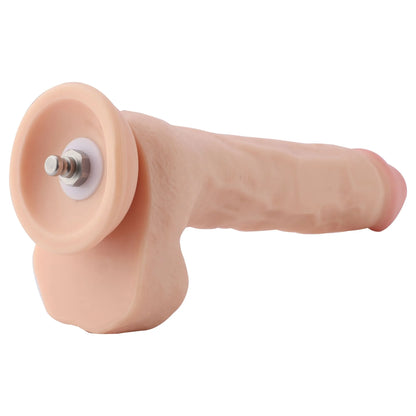 Dildo EZfunLok para máquina de sexo Auxfun Plus Beige 24 cm