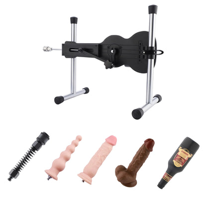 Máquina Sexual – 3 Dildos, Pocket Pussy y Adaptador de Resorte, Inalámbrico