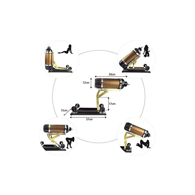 ¡Paquete Boosty Auxfun Basic Sex Machine Muebles sexuales y muchos extras!