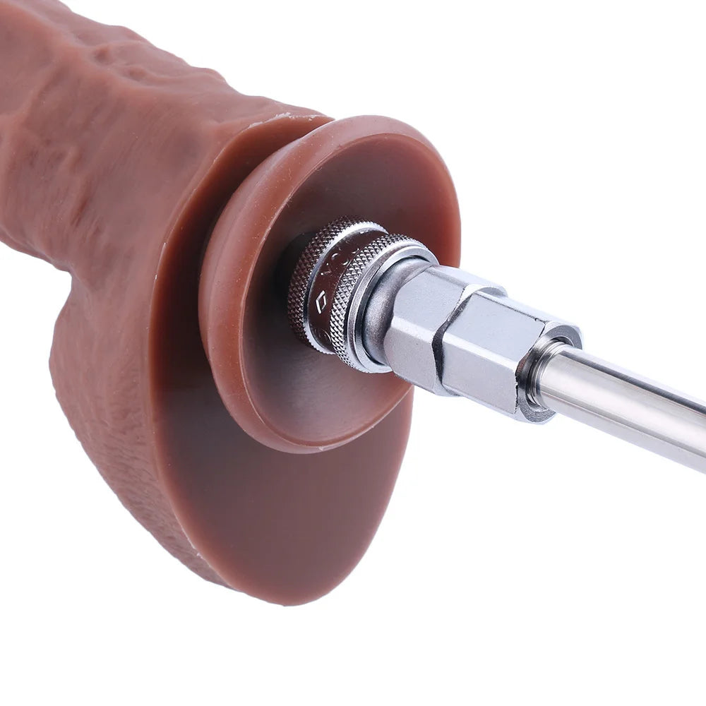 Accesorio de Dildo Grueso de 25 CM de Largo Dildo con QAC Marrón
