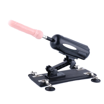 Paquete Noir Auxfun Máquina de Sexo Básica con 5 Accesorios Anales y Vaginales