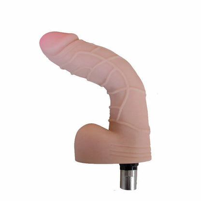 Dildo Flexible 3XLR para Máquina de Sexo Básica Auxfun Beige 18 cm