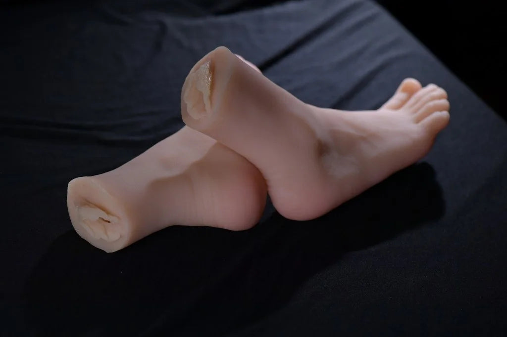 Maniquí de Fetiche de Pies con Vagina Artificial Derecha – Maniquí de Fetiche de Pies Realista con Apariencia Natural y Textura Suave y Tocable