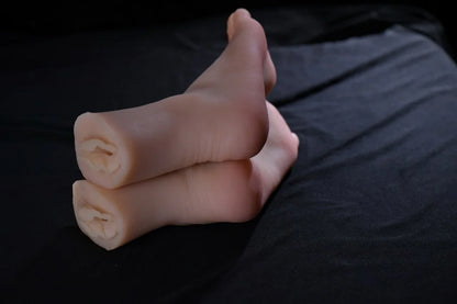 Maniquí de Fetiche de Pies con Vagina Artificial Derecha – Maniquí de Fetiche de Pies Realista con Apariencia Natural y Textura Suave y Tocable