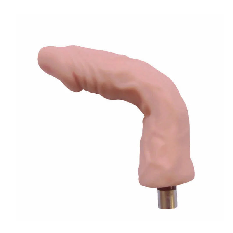 Dildo Flexible 3XLR para Máquina de Sexo Básica Auxfun Beige 18 cm