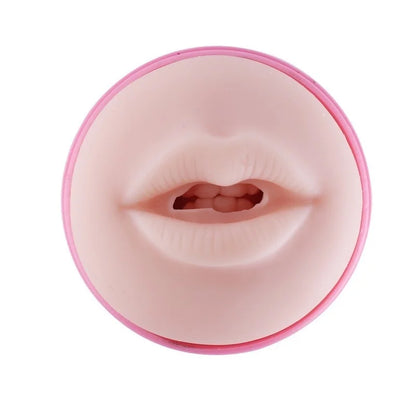 Masturbador de bolsillo boca rosa con conector 3XLR para máquina de sexo Auxfun Basic
