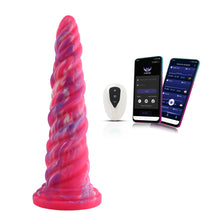 Dildo Anal de Silicona Premium con Diseño Único, Vibración - Placer Manos Libres - 25 cm