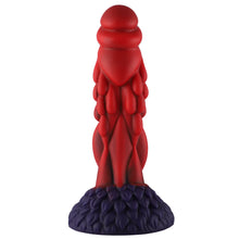 Wildolo Fantasy Suction Cup Dildo Nesbu - 21 cm, Rojo | Juguete vibrador de silicona realista para intensas.