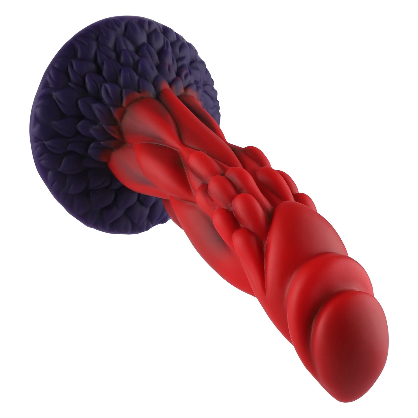 Wildolo Fantasy Suction Cup Dildo Nesbu - 21 cm, Rojo | Juguete vibrador de silicona realista para intensas.