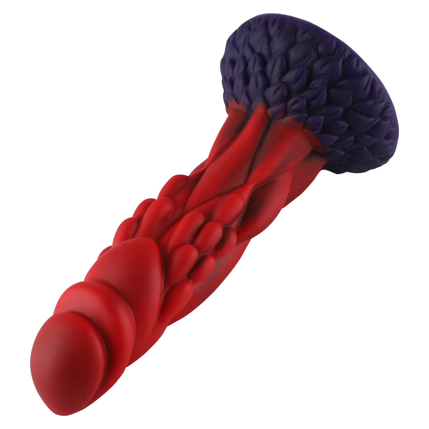 Wildolo Fantasy Suction Cup Dildo Nesbu - 21 cm, Rojo | Juguete vibrador de silicona realista para intensas.
