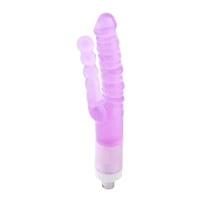 Dildo de doble estriado 3XLR para la máquina de sexo básica Auxfun