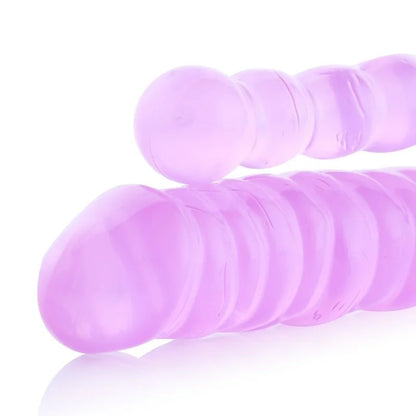Dildo de doble estriado 3XLR para la máquina de sexo básica Auxfun