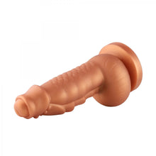 Dildo de Ventosa Hippo Fantasy XL 20 cm - Forma Única, Bultos y Estrías para Estimulación Intensa