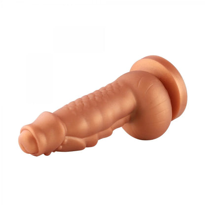 Dildo de Ventosa Hippo Fantasy XL 20 cm - Forma Única, Bultos y Estrías para Estimulación Intensa