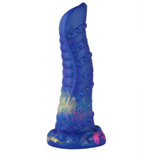 Dildo de 21 cm de lengua azul monstruosa con ventosa | Silicona texturizada | Envío rápido