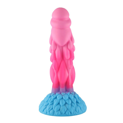 Wildolo® Fantasy Suction Cup Dildo Nesbu - 21 cm de longitud, eje extra estructurado, diversión manos libres
