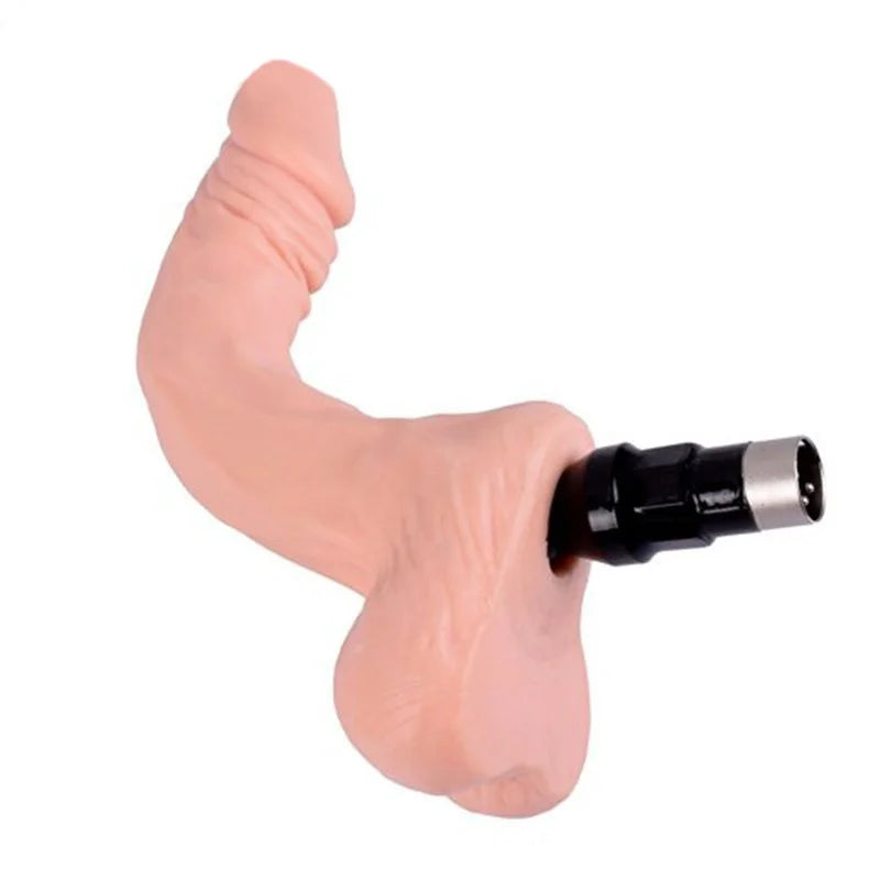 Dildo Flexible Conector 3XLR para la Máquina de Sexo Auxfun Basic