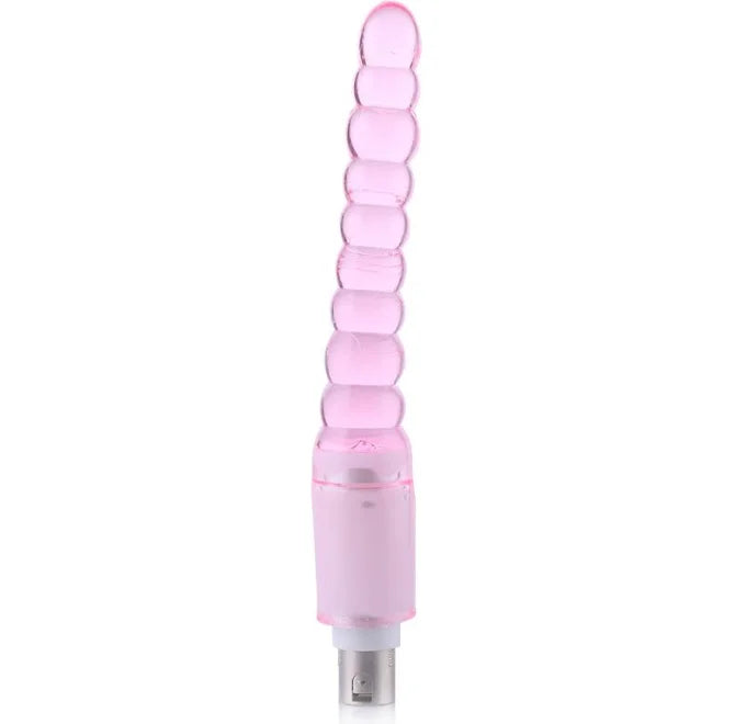Dildo Anal Estriado Conector 3XLR para Máquina de Sexo Auxfun Básica