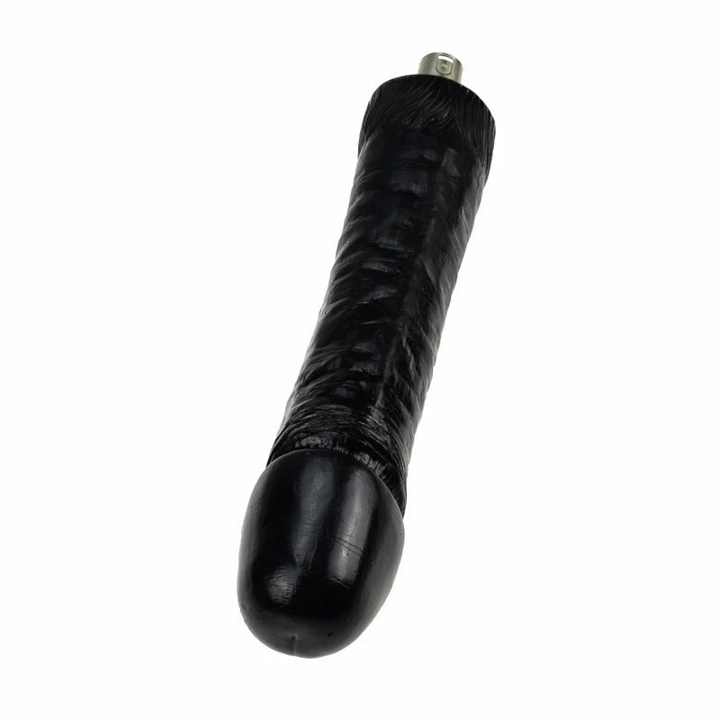 Dildo Negro Extra Grande para la Máquina de Sexo Auxfun Basic 3XLR 24 CM