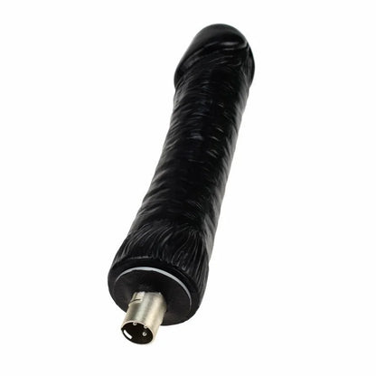 Dildo Negro Extra Grande para la Máquina de Sexo Auxfun Basic 3XLR 24 CM