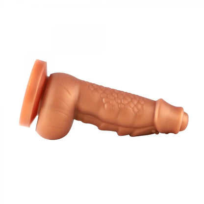 Dildo de Ventosa Hippo Fantasy XL 20 cm - Forma Única, Bultos y Estrías para Estimulación Intensa
