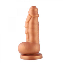 Dildo de Ventosa Hippo Fantasy XL 20 cm - Forma Única, Bultos y Estrías para Estimulación Intensa