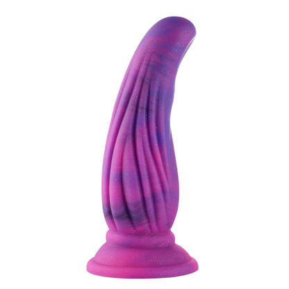 Dildo Anal Flexible de 25 cm con Potente Ventosa | Taboo Toys Juguete de Silicona Ribeteado de Melón para Intenso.