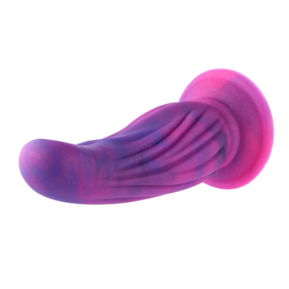 Dildo Anal Flexible de 25 cm con Potente Ventosa | Taboo Toys Juguete de Silicona Ribeteado de Melón para Intenso.