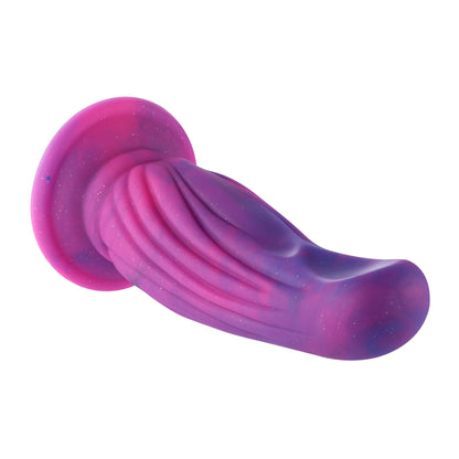 Dildo Anal Flexible de 25 cm con Potente Ventosa | Taboo Toys Juguete de Silicona Ribeteado de Melón para Intenso.