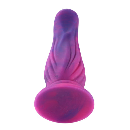 Dildo Anal Flexible de 25 cm con Potente Ventosa | Taboo Toys Juguete de Silicona Ribeteado de Melón para Intenso.