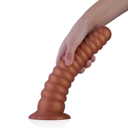 Experimenta la Estimulación Última con el Dildo de Ventosa con Costillas Anal Tower - Tamaño XXL (26 cm)