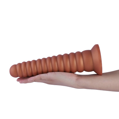 Experimenta la Estimulación Última con el Dildo de Ventosa con Costillas Anal Tower - Tamaño XXL (26 cm)