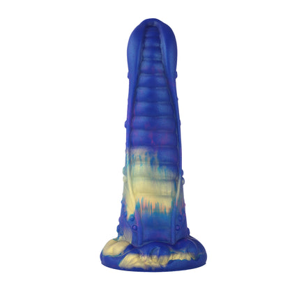 Dildo de 21 cm de lengua azul monstruosa con ventosa | Silicona texturizada | Envío rápido