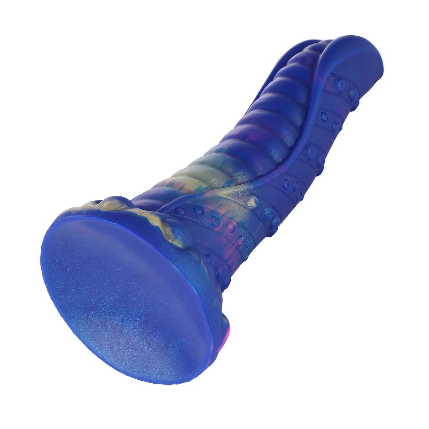 Dildo de 21 cm de lengua azul monstruosa con ventosa | Silicona texturizada | Envío rápido