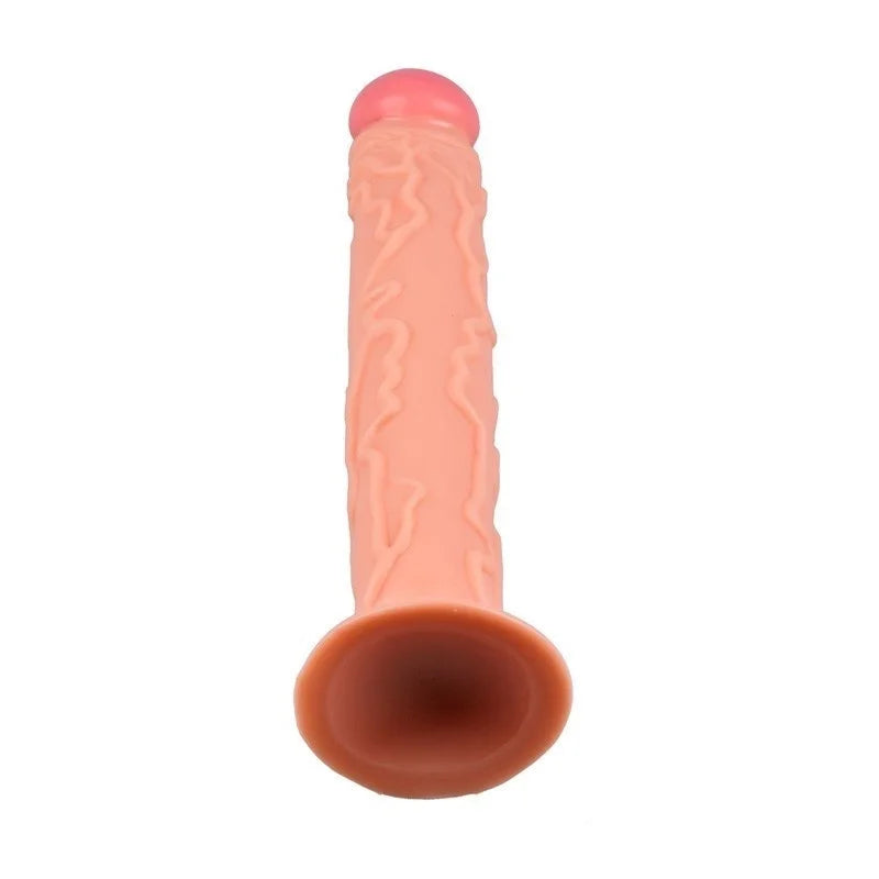 Dildo de Ventosa Extra Grande XXL de 34 cm para Penetración Profunda y Máxima Estimulación - Realista.