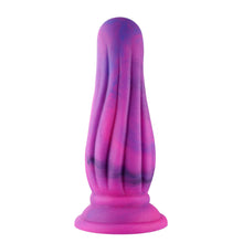 Dildo Anal Flexible de 25 cm con Potente Ventosa | Taboo Toys Juguete de Silicona Ribeteado de Melón para Intenso.
