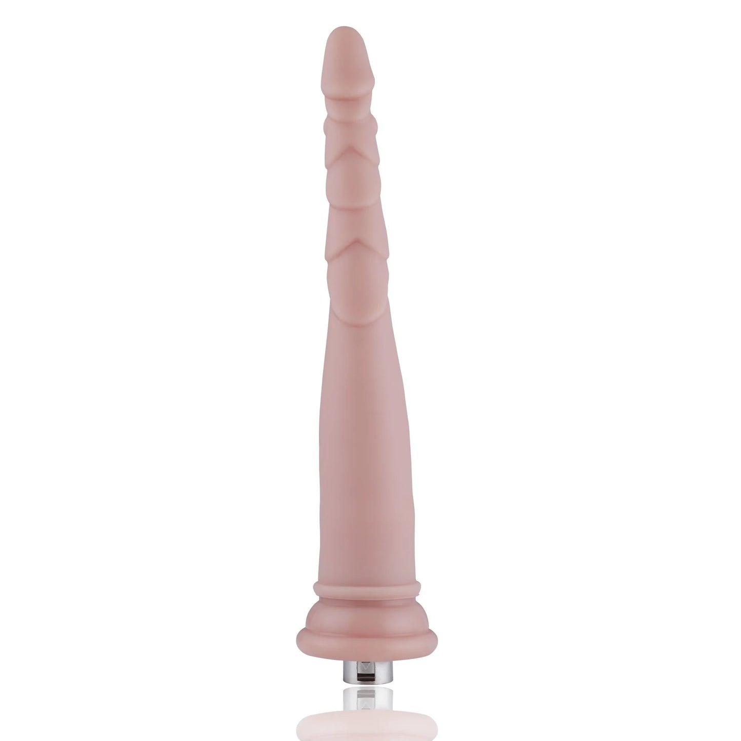 Dildo Anal 3XLR para Máquina de Sexo Básica Auxfun Beige 23.5 cm