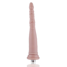 Dildo Anal 3XLR para Máquina de Sexo Básica Auxfun Beige 23.5 cm