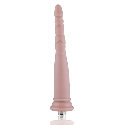 Dildo Anal 3XLR para Máquina de Sexo Básica Auxfun Beige 23.5 cm