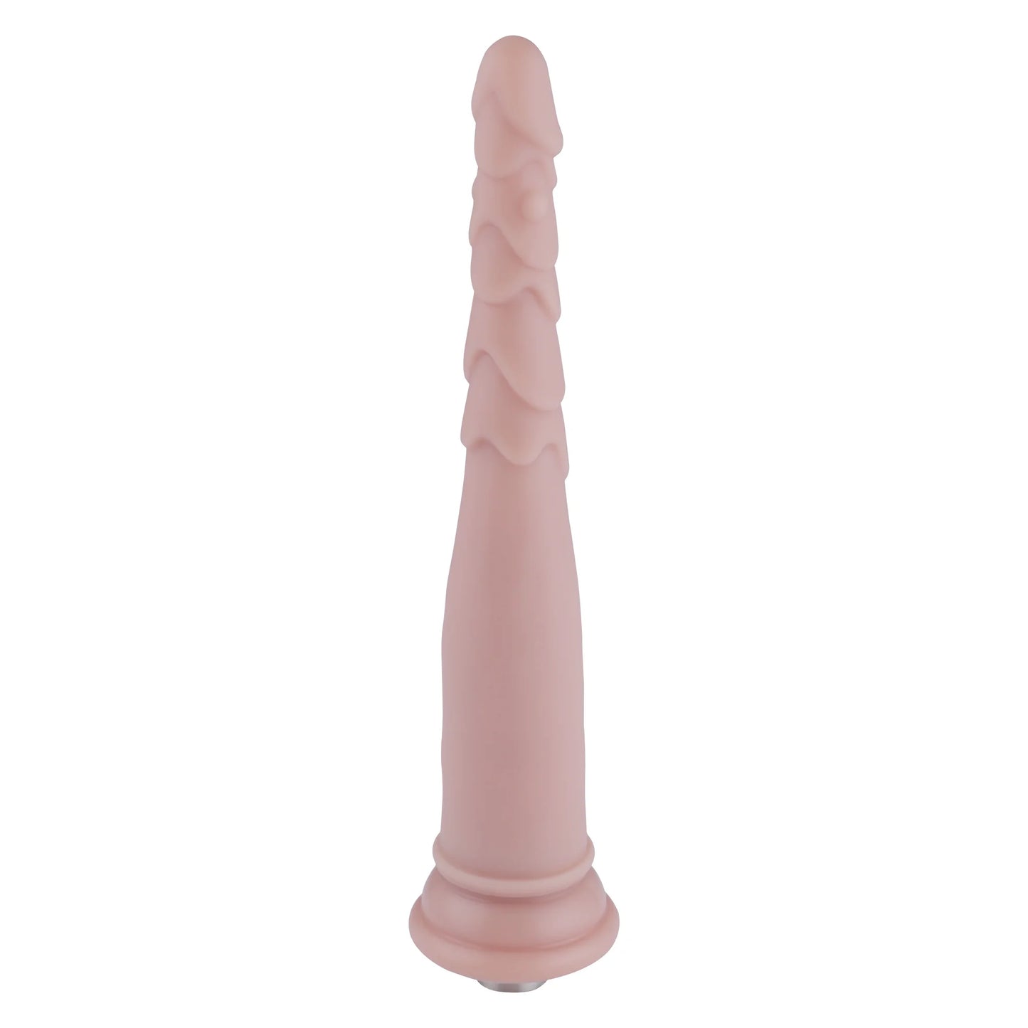 Dildo Anal 3XLR para Máquina de Sexo Básica Auxfun Beige 23.5 cm